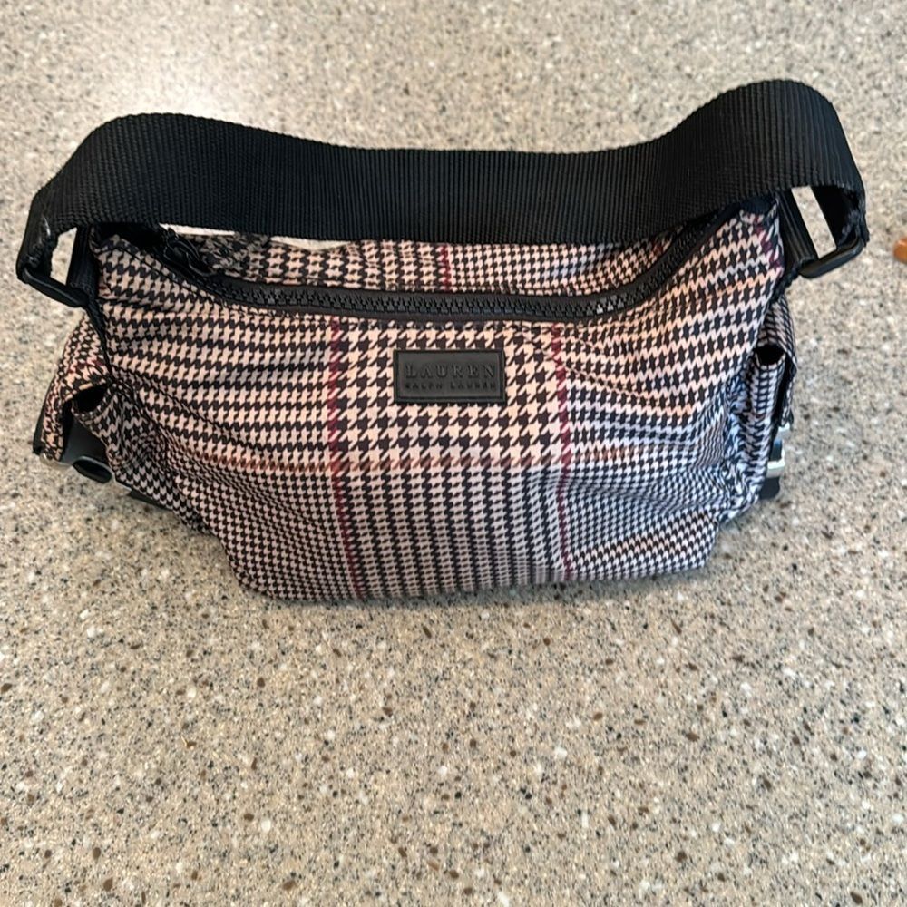 LAUREN RALPH LAUREN Nylon Houndstooth Shoulder Bag - Picture 9 of 15